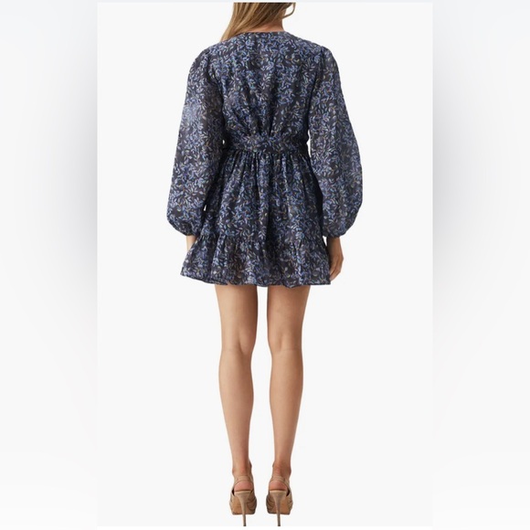 BARDOT Kiera Floral Long Sleeve Wrap Minidress, XS - Picture 5 of 7